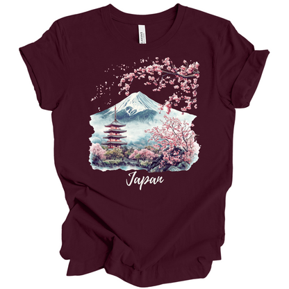 Serene Japan: Fuji & Temples Travel Tee