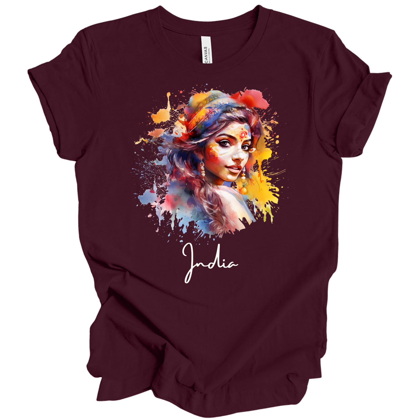 Holi Glow: Vibrant Beauty India Tee