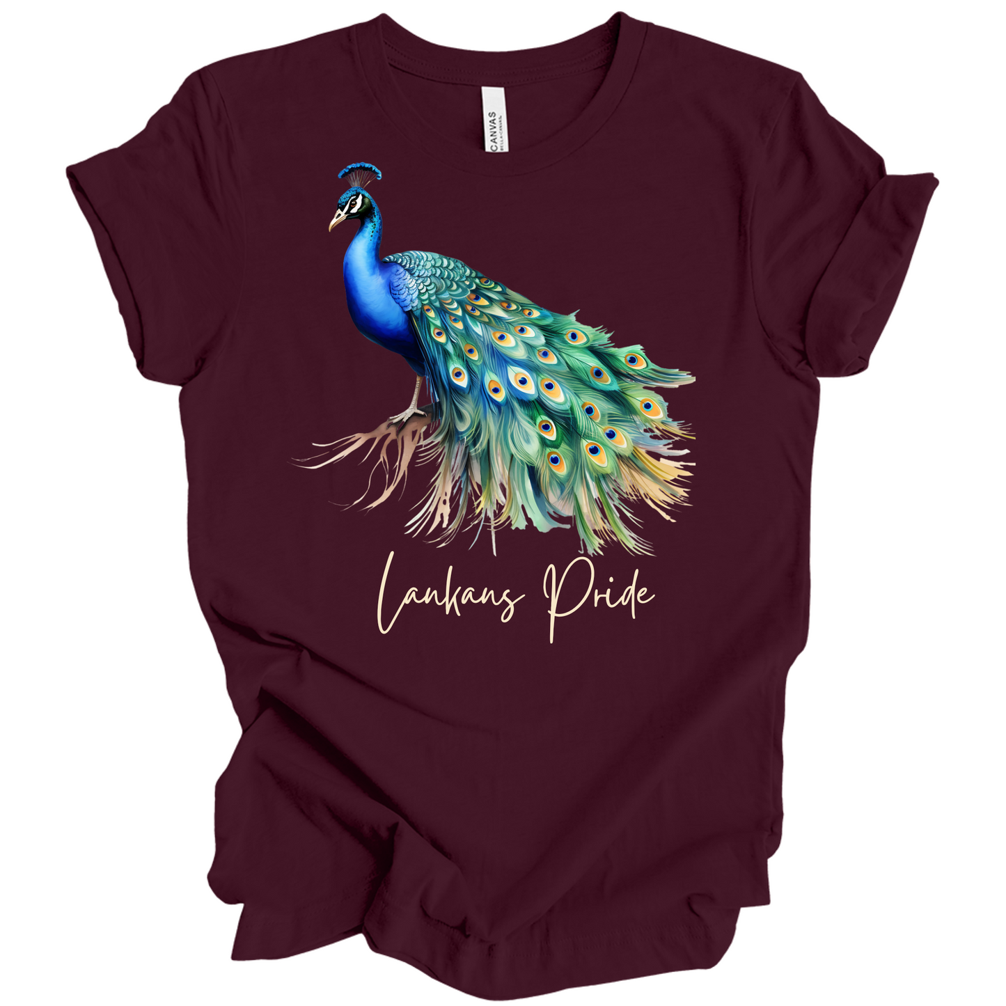 Majestic Peacock Sri Lanka Tee