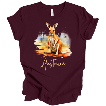 Aussie Hopper Kangaroo Travel Tee