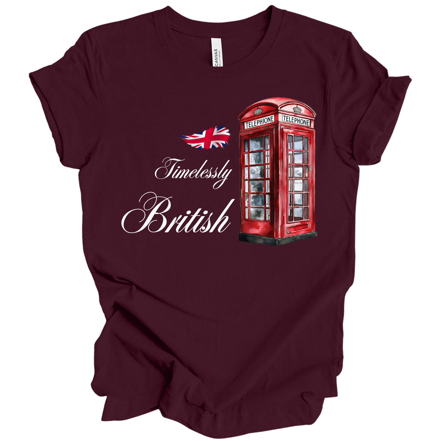 Timelessly British Red Phone Booth Unisex T-shirt