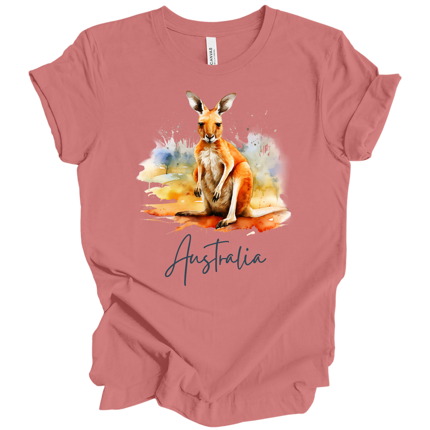 Aussie Hopper Kangaroo Travel Tee