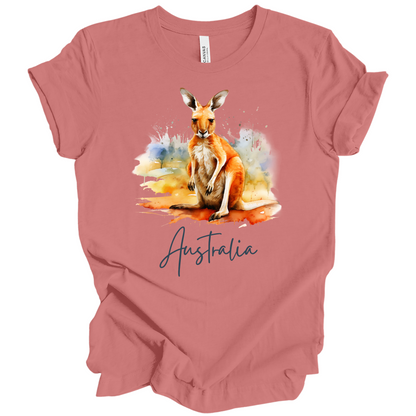 Aussie Hopper Kangaroo Travel Tee