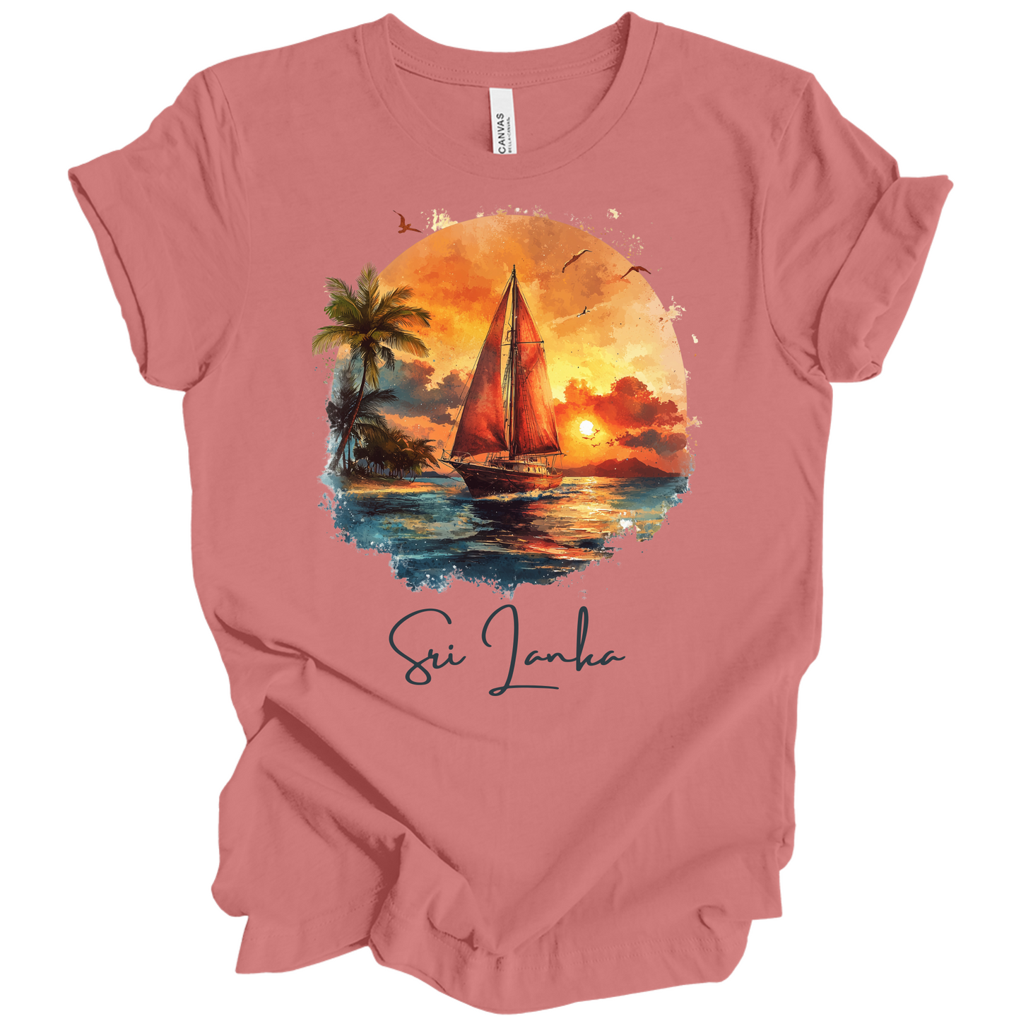 Sri Lanka Sunset Drift Tee