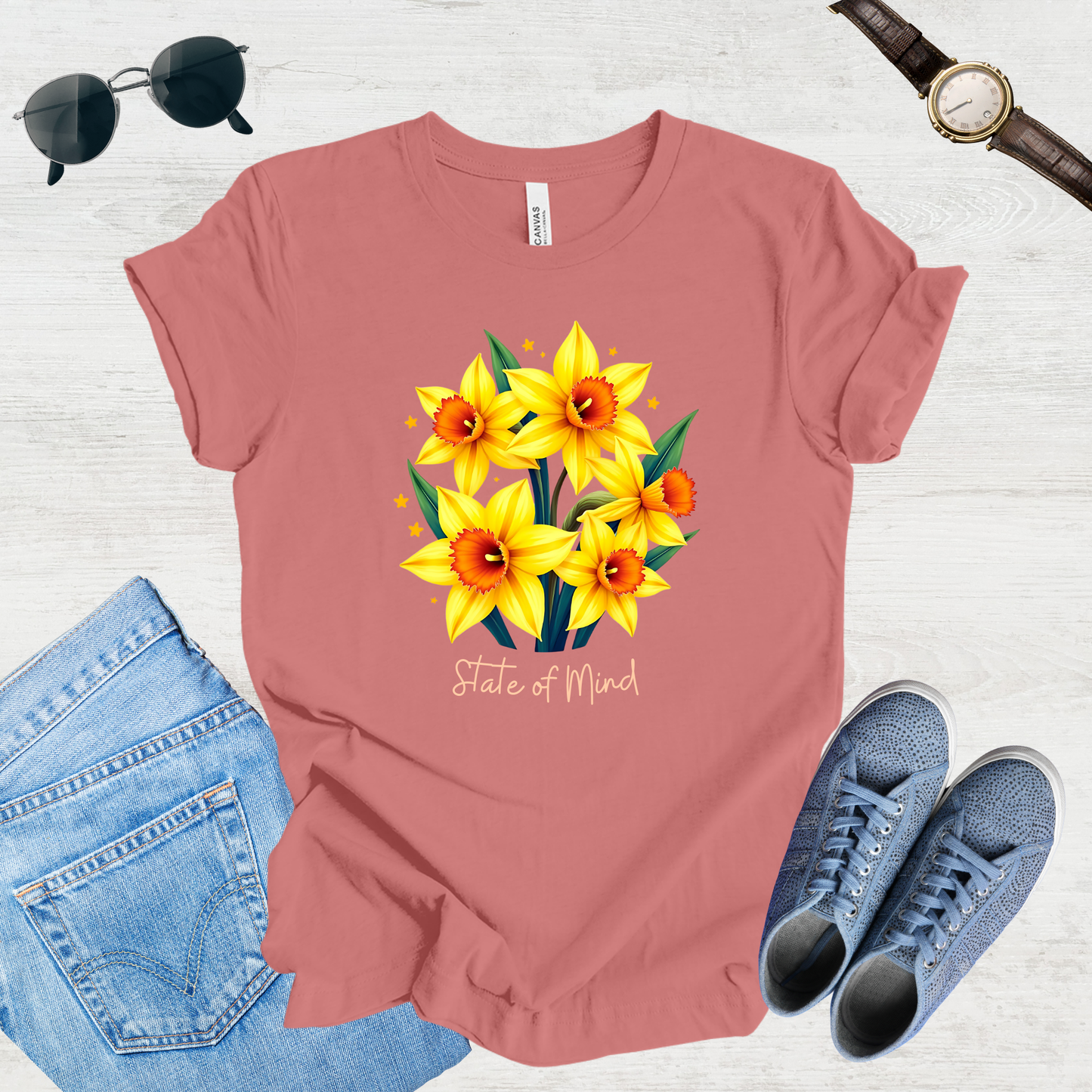 State of Mind Daffodil Bloom Tee