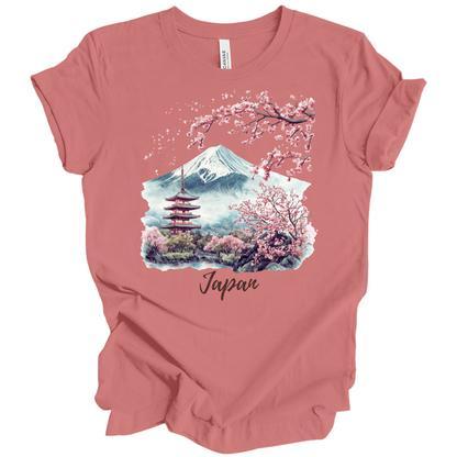 Serene Japan: Fuji & Temples Travel Tee