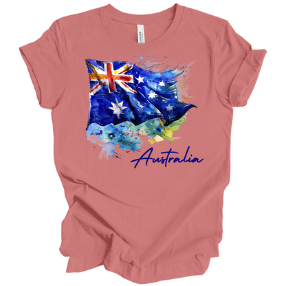 Aussie Pride Artistic Flag Tee