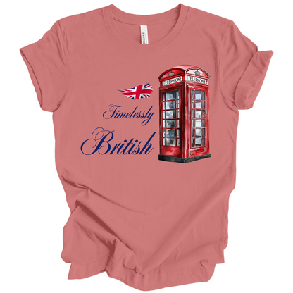 Timelessly British Red Phone Booth Unisex T-shirt