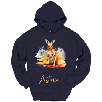 Aussie Hopper Kangaroo Travel Hoodie