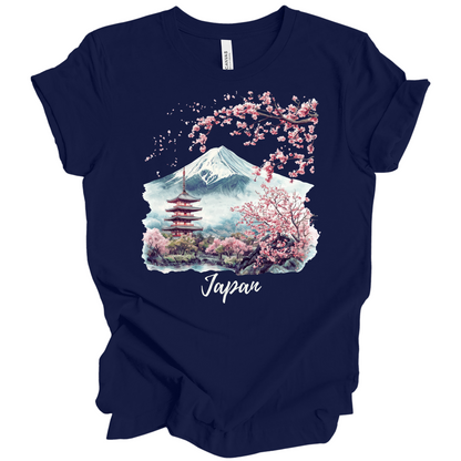 Serene Japan: Fuji & Temples Travel Tee