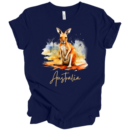 Aussie Hopper Kangaroo Travel Tee