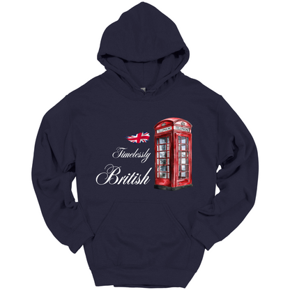 Timelessly British Red Phone Booth Unisex Hoodie