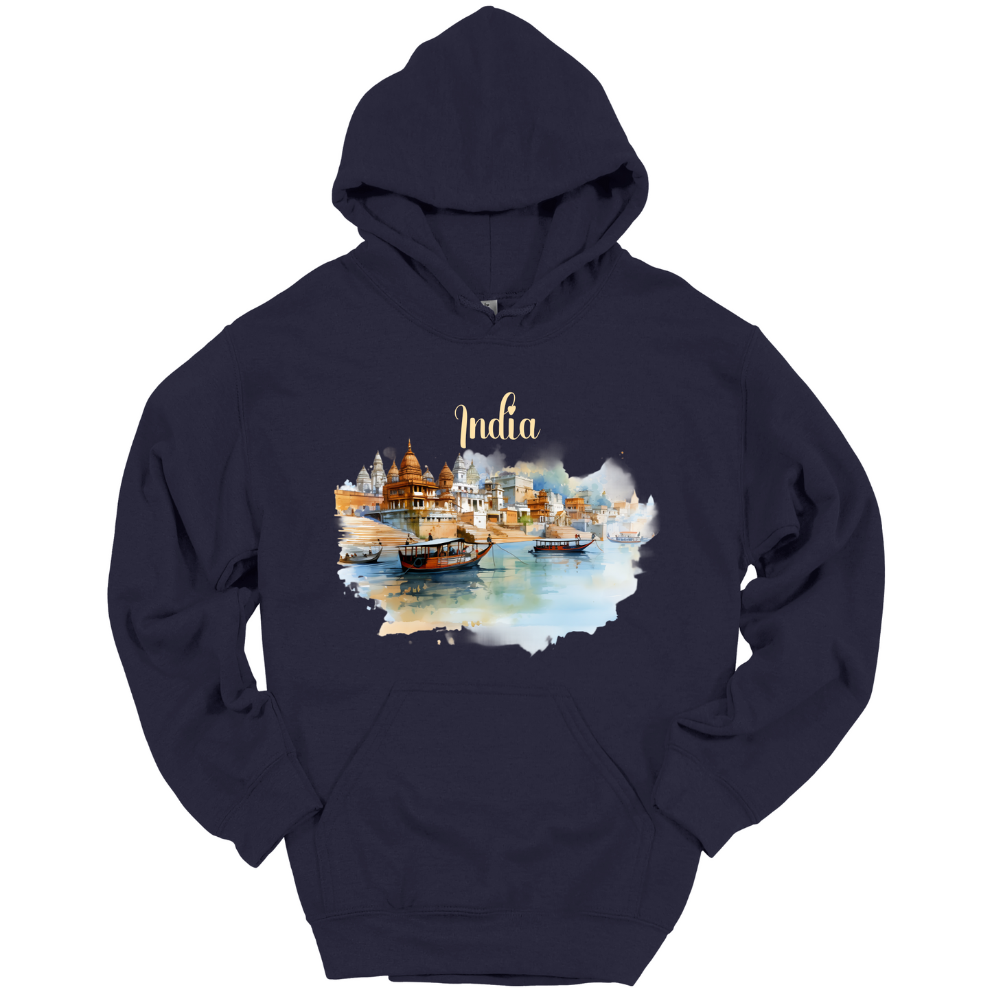 Sacred Waters: Ganga River India Hoodie