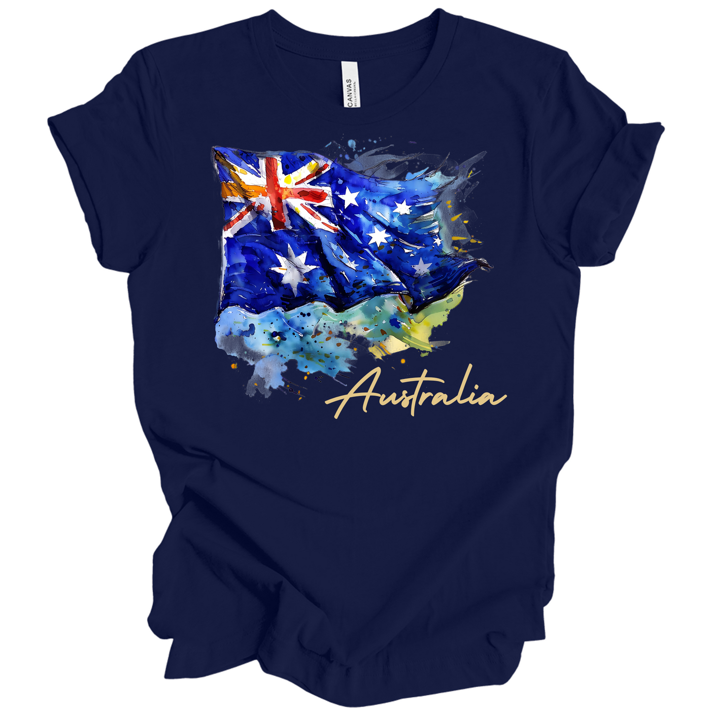Aussie Pride Artistic Flag Tee