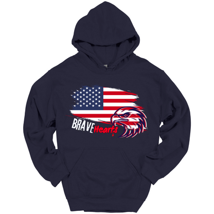 Brave Hearts – Patriot Hawk Hoodie