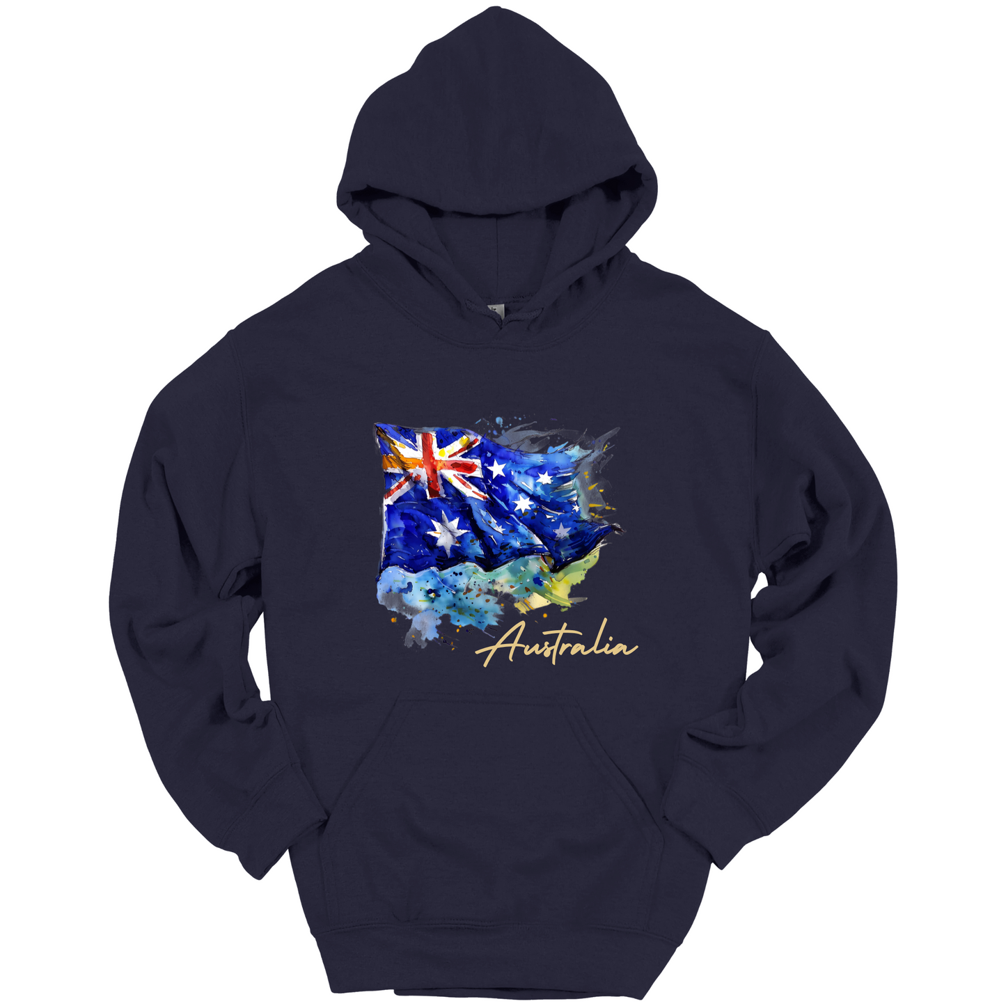 Aussie Pride Artistic Flag Hoodie