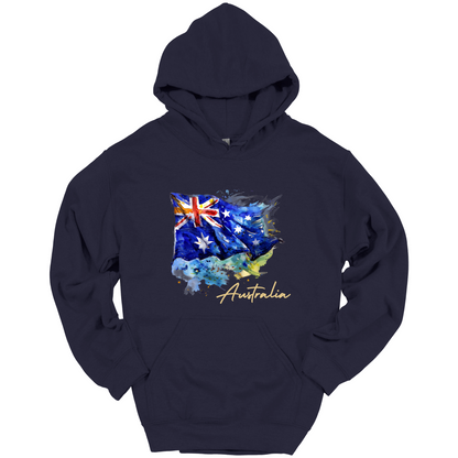 Aussie Pride Artistic Flag Hoodie