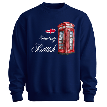 Timelessly British Red Phone Booth Unisex Sweatshirt