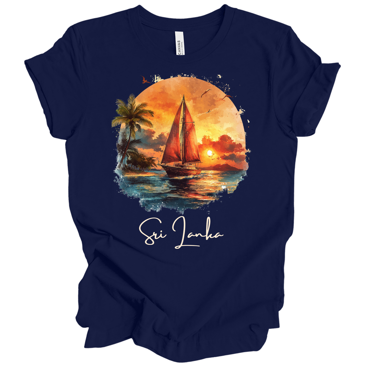 Sri Lanka Sunset Drift Tee