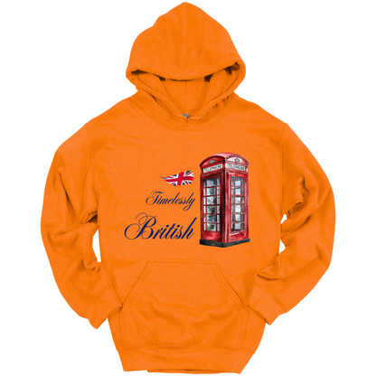 Timelessly British Red Phone Booth Unisex Hoodie