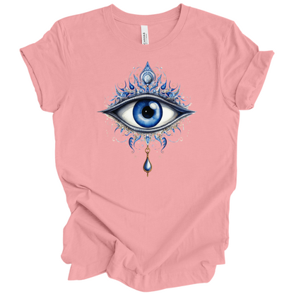 Mystic Gaze | Evil Eye Protection Tee – Boho Spiritual Streetwear