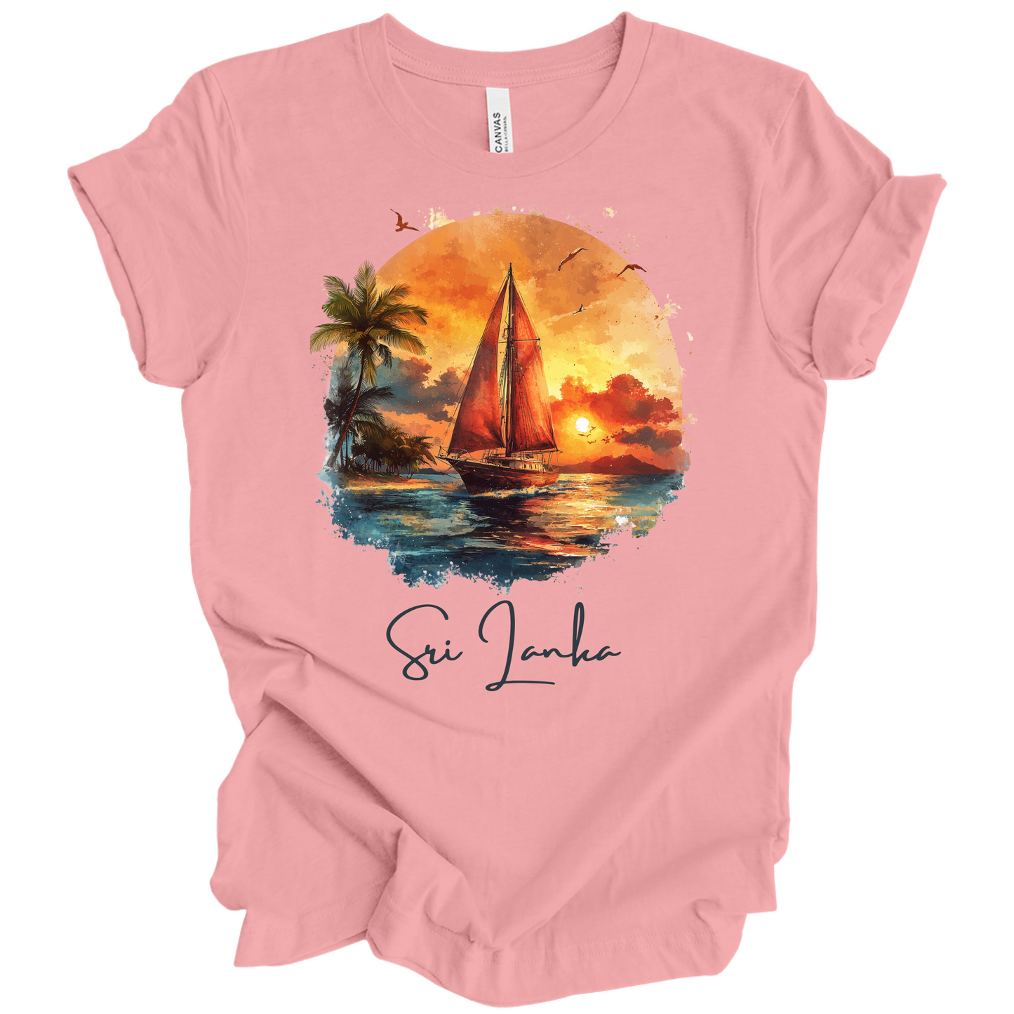 Sri Lanka Sunset Drift Tee