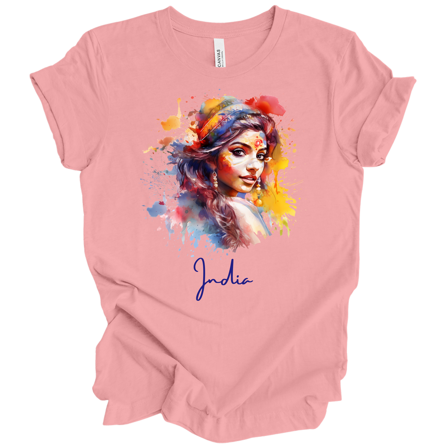 Holi Glow: Vibrant Beauty India Tee