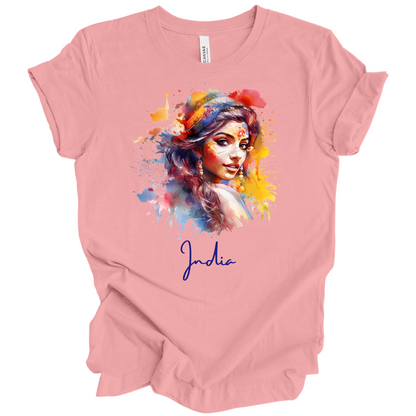 Holi Glow: Vibrant Beauty India Tee