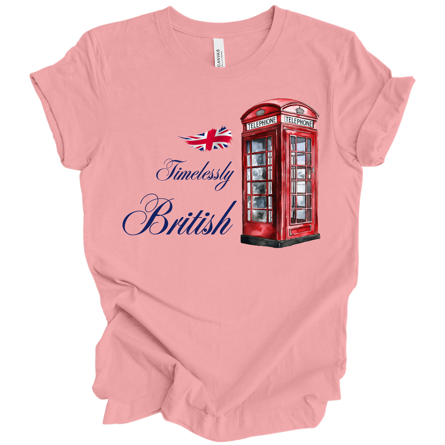 Timelessly British Red Phone Booth Unisex T-shirt