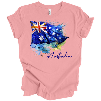Aussie Pride Artistic Flag Tee