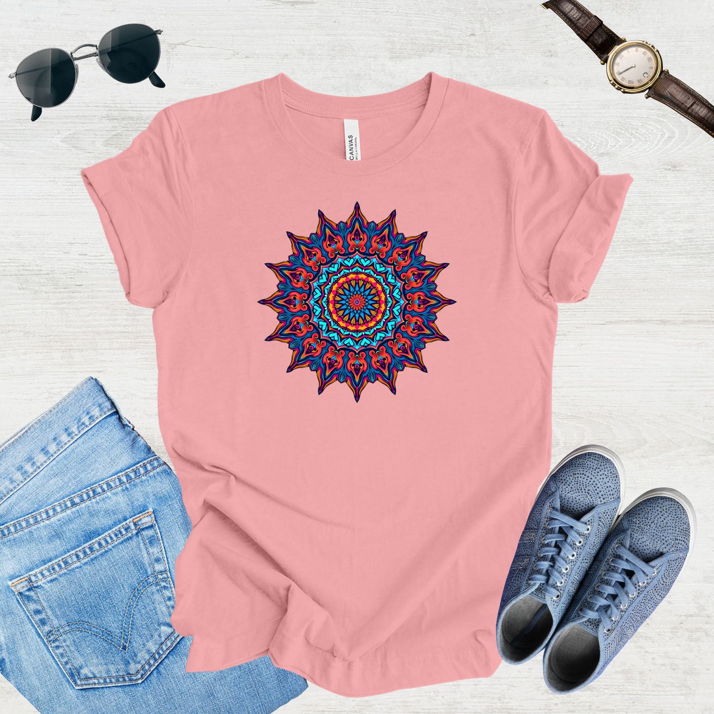 Radiant Mandala Unisex Tee