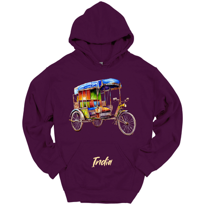 Rickshaw Rides: Explore India Hoodie