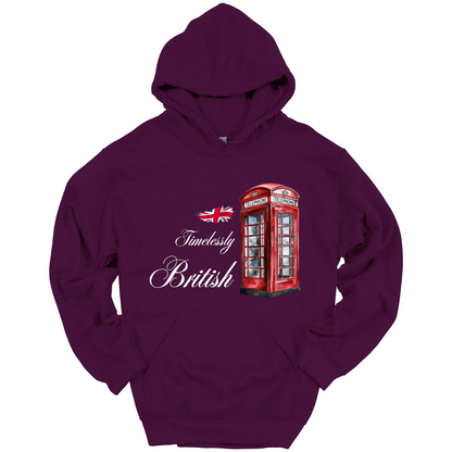 Timelessly British Red Phone Booth Unisex Hoodie