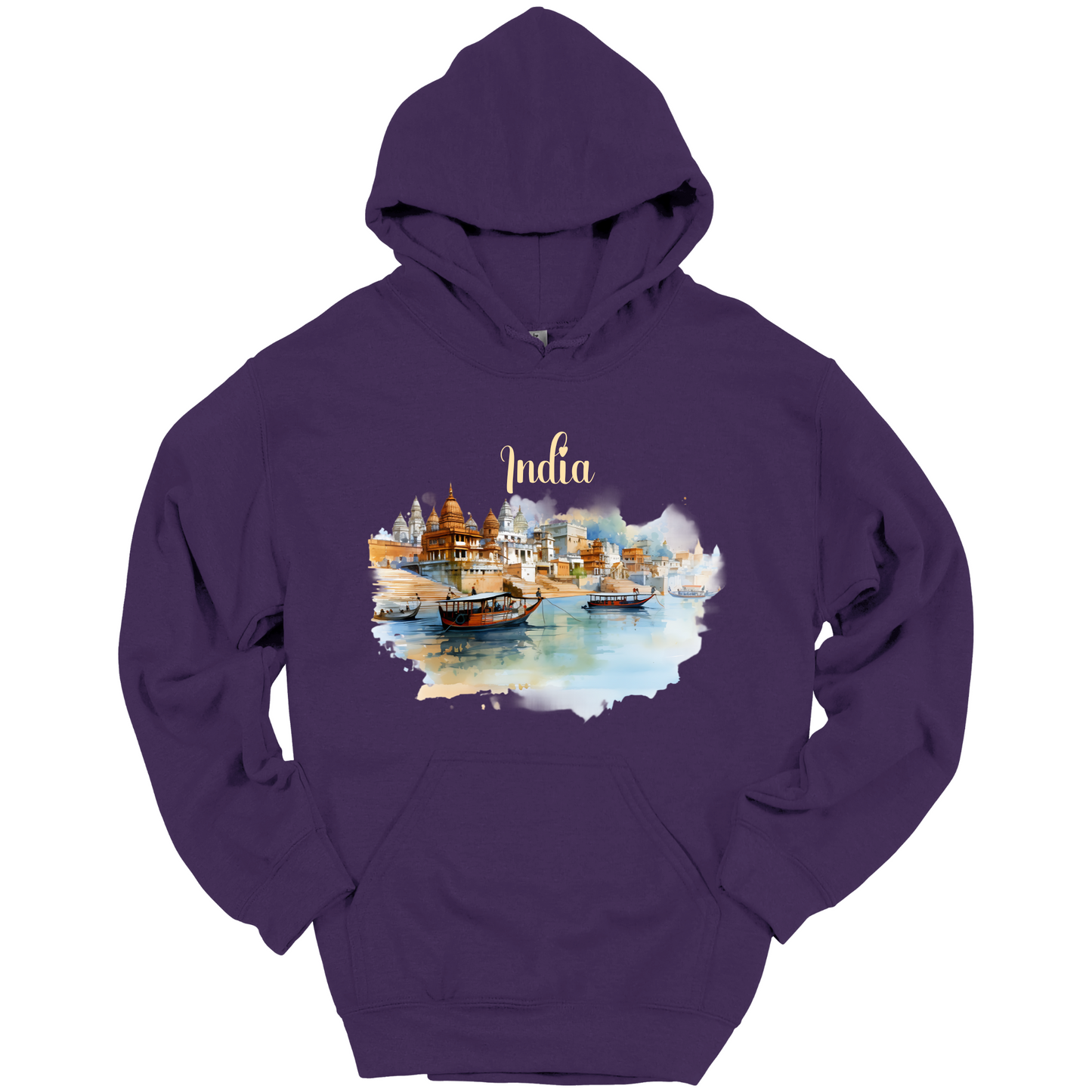 Sacred Waters: Ganga River India Hoodie