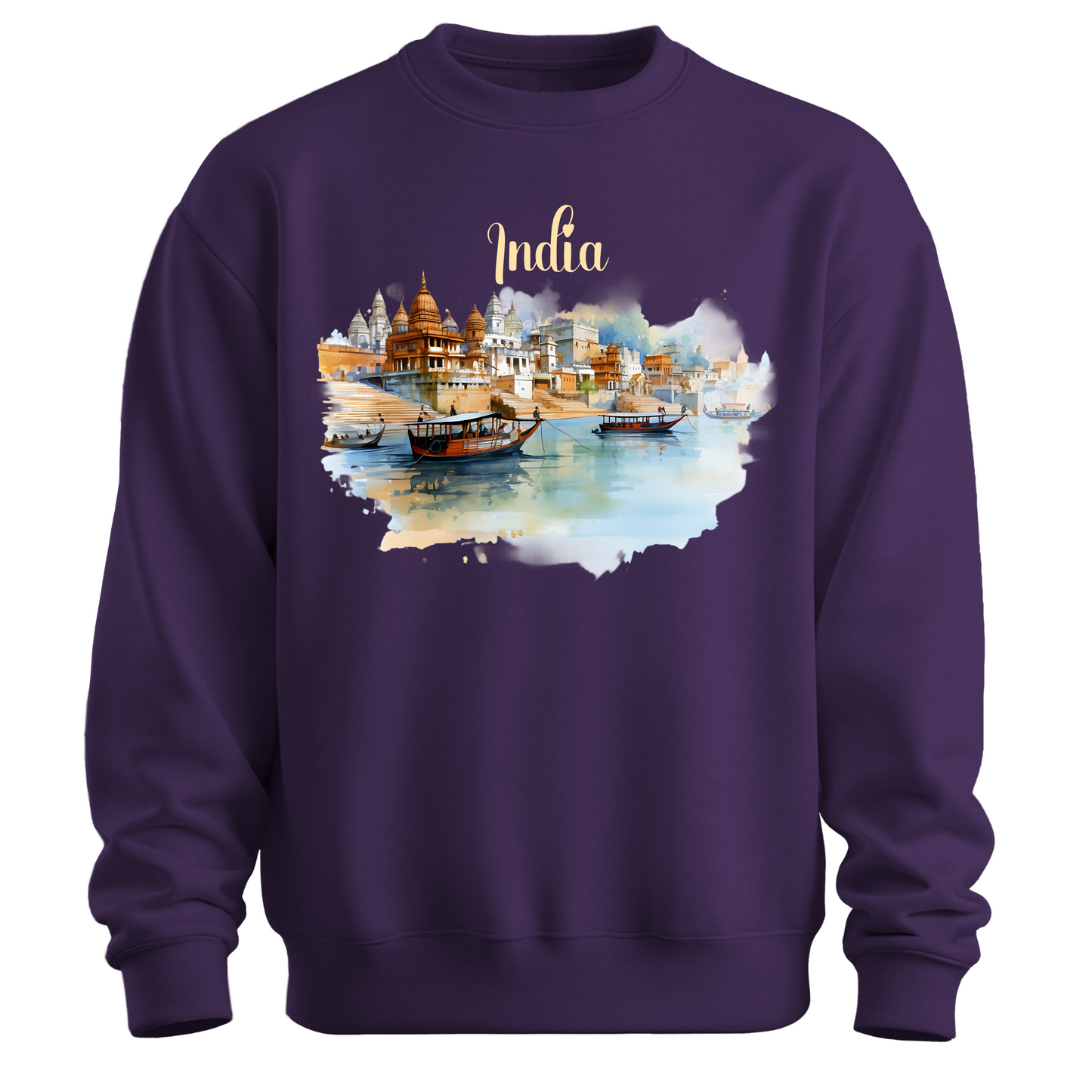 Sacred Waters: Ganga River India Sweatshirt