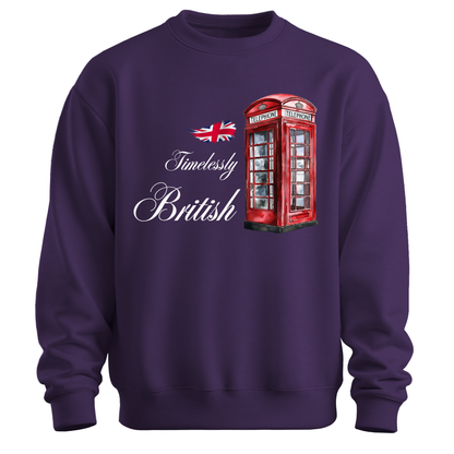 Timelessly British Red Phone Booth Unisex Sweatshirt