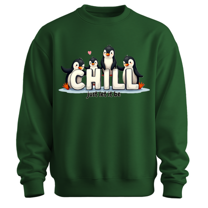 Chill Vibes Only – Penguin Edition Sweatshirt