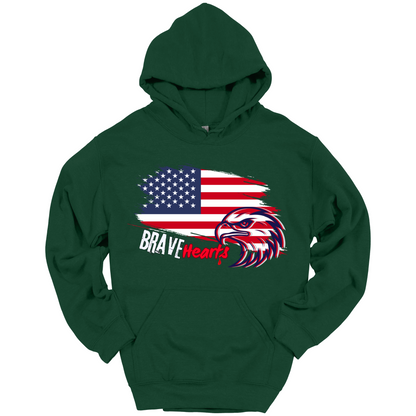 Brave Hearts – Patriot Hawk Hoodie