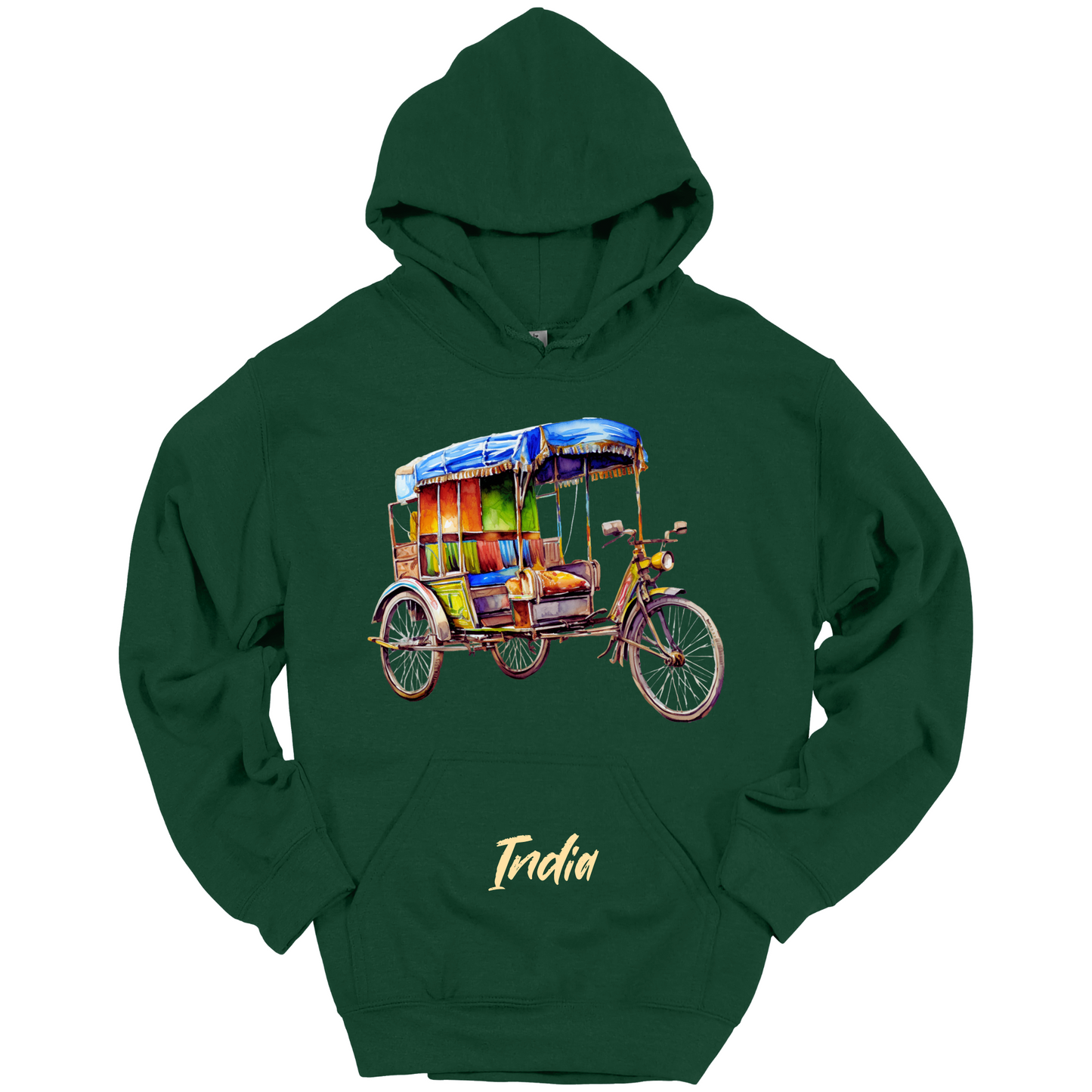 Rickshaw Rides: Explore India Hoodie