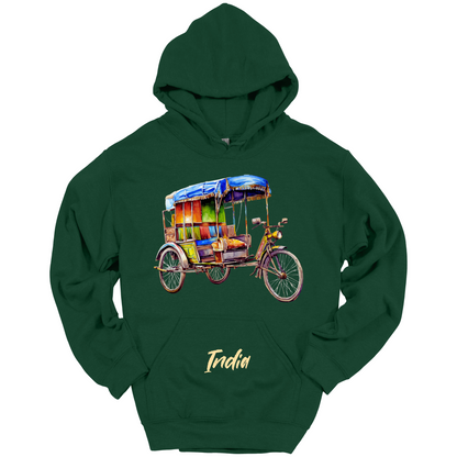 Rickshaw Rides: Explore India Hoodie