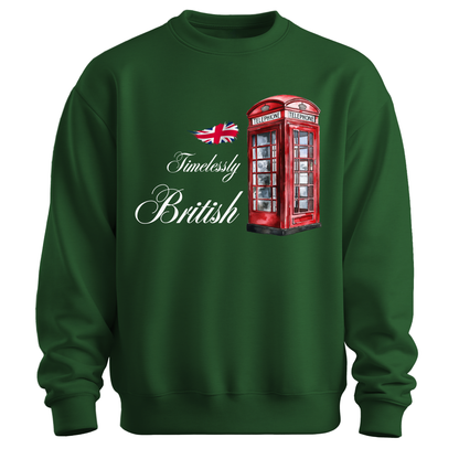 Timelessly British Red Phone Booth Unisex Sweatshirt