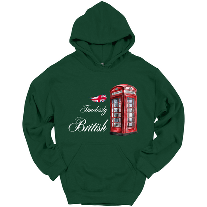Timelessly British Red Phone Booth Unisex Hoodie