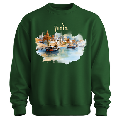 Sacred Waters: Ganga River India Sweatshirt