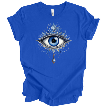Mystic Gaze | Evil Eye Protection Tee – Boho Spiritual Streetwear