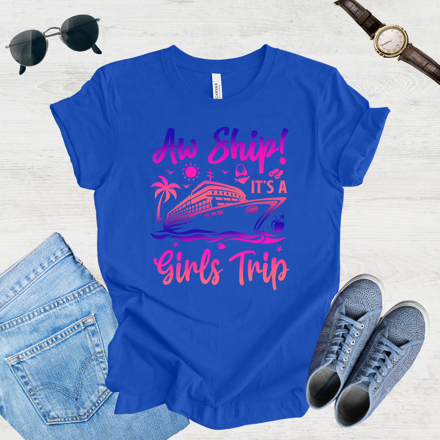 Aw Ship! Girls Trip Vibes Tee