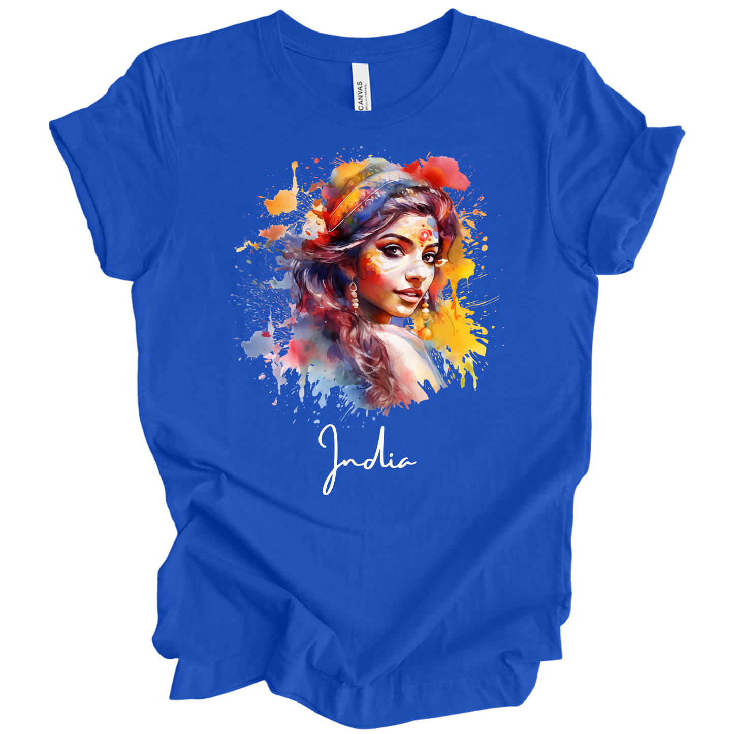 Holi Glow: Vibrant Beauty India Tee