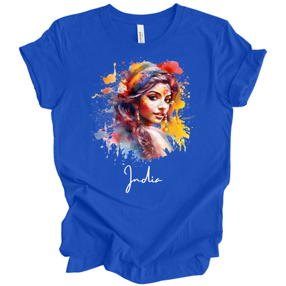 Holi Glow: Vibrant Beauty India Tee