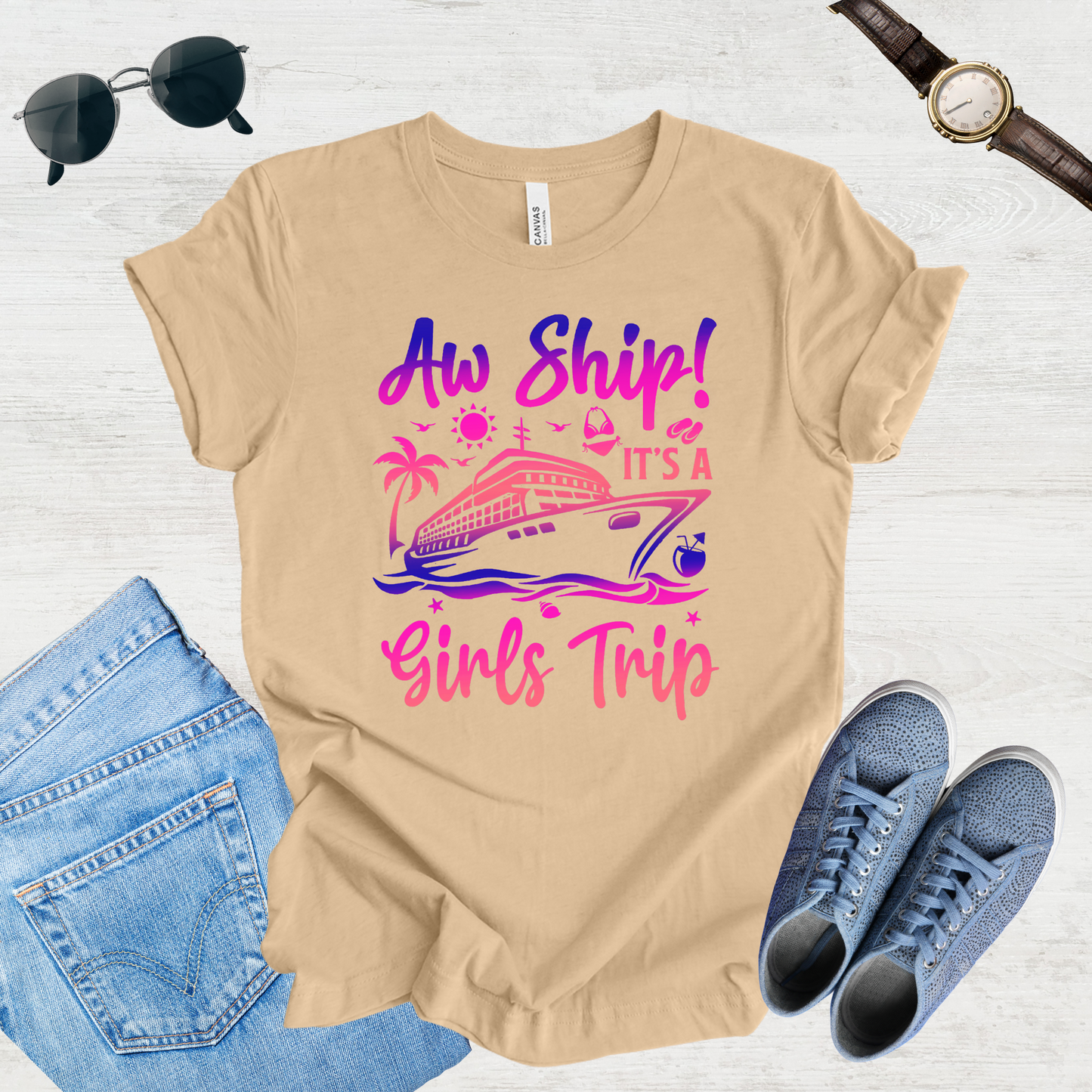 Aw Ship! Girls Trip Vibes Tee