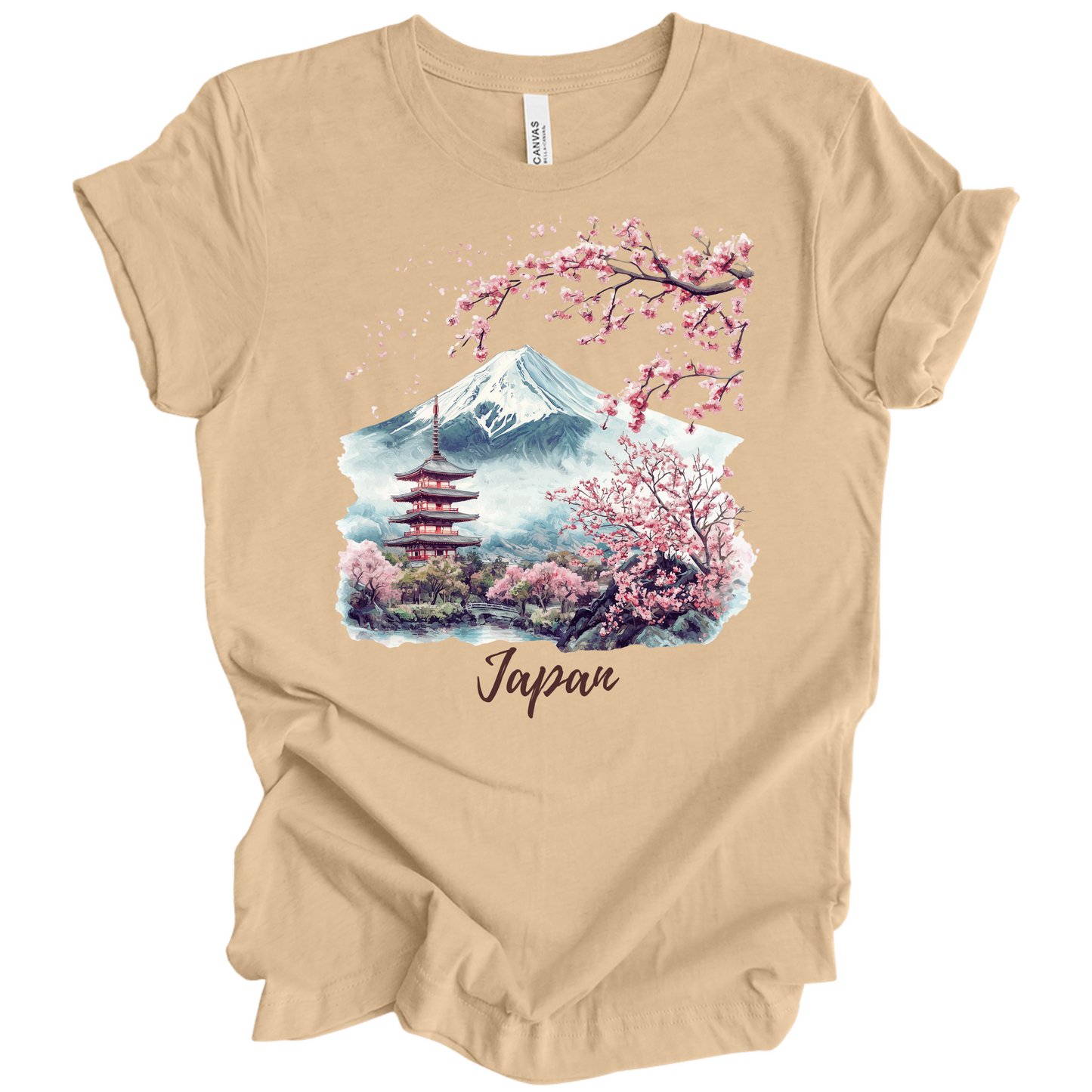 Serene Japan: Fuji & Temples Travel Tee