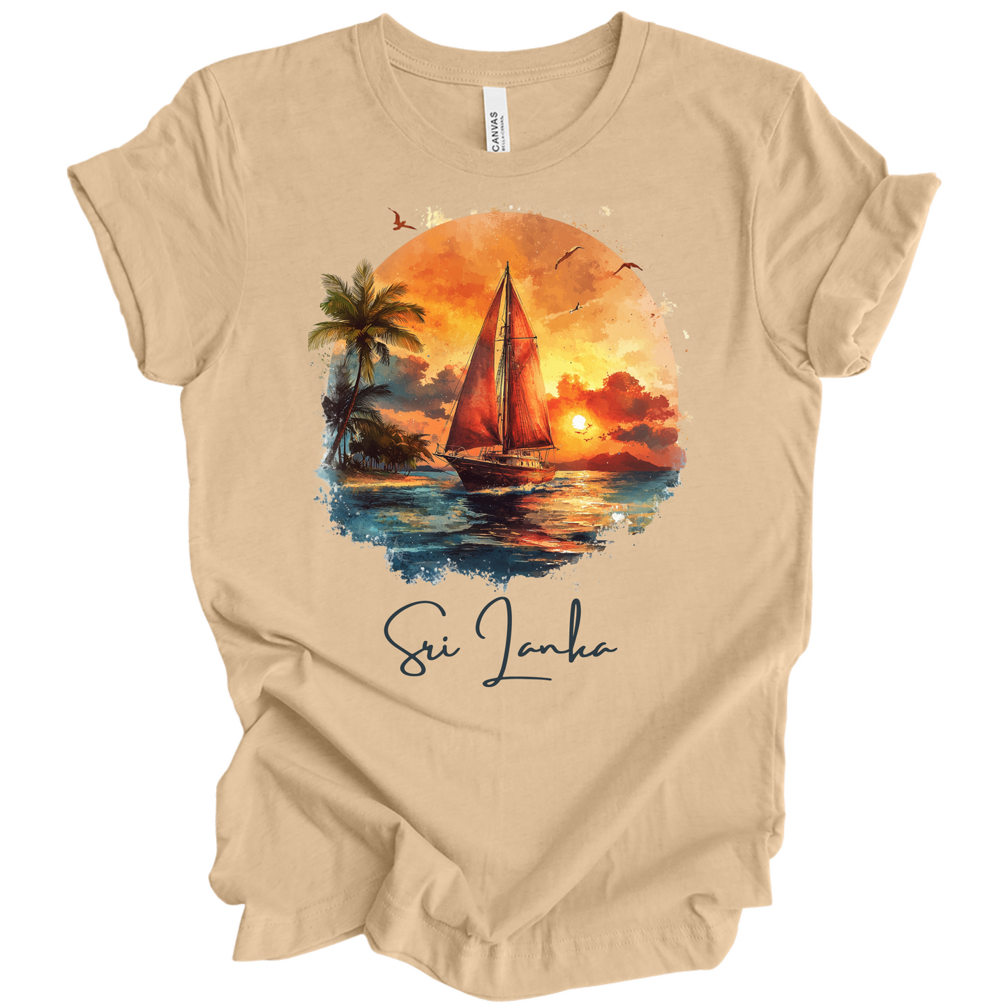 Sri Lanka Sunset Drift Tee